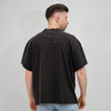 Won Hundred Staff Boxy T-shirt Washed Black – productbeeld 2