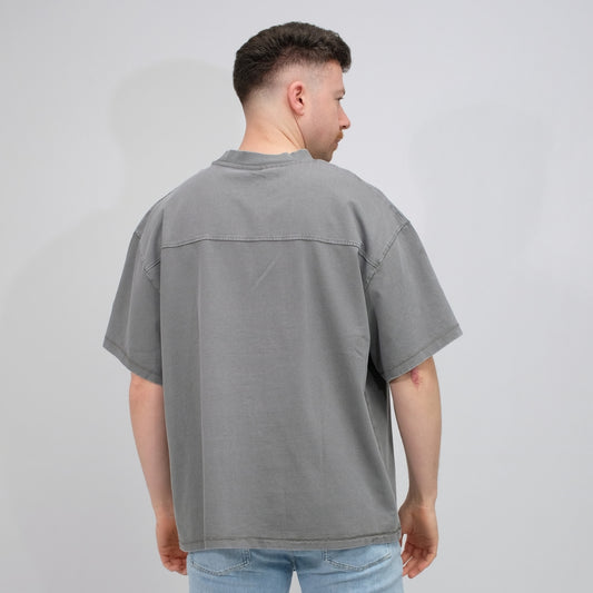 Won Hundred Washed Steel Grey Staff Boxy T-shirt – productbeeld 4