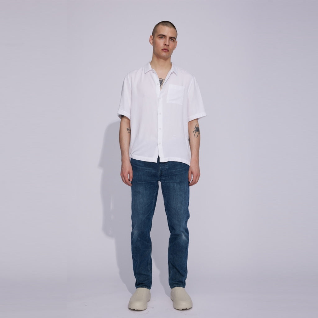 Won Hundred Ben Jeans Green Vintage – gedragen vooraanzicht