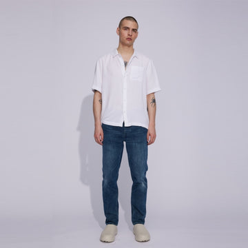 Won Hundred Ben Jeans Green Vintage – gedragen vooraanzicht