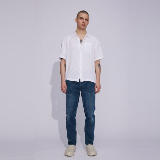 Won Hundred Ben Jeans Green Vintage – gedragen vooraanzicht