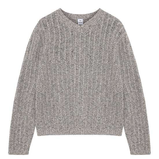 Won Hundred Jack Knit trui Micro Chip Grey Comb - voorkant