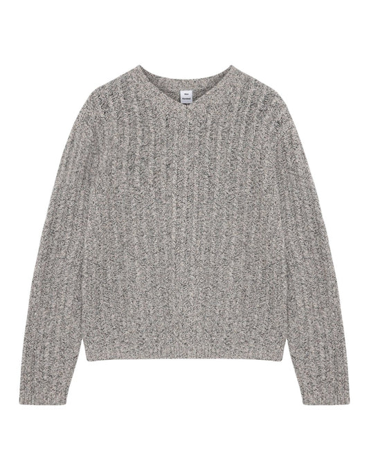 Won Hundred Jack Knit trui Micro Chip Grey Comb - voorkant