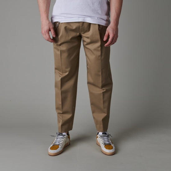 Won Hundred Lance Pleated Worker Pants Camel – productbeeld 3