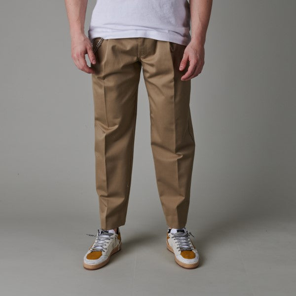 Won Hundred Lance Pleated Worker Pants Camel – productbeeld 3