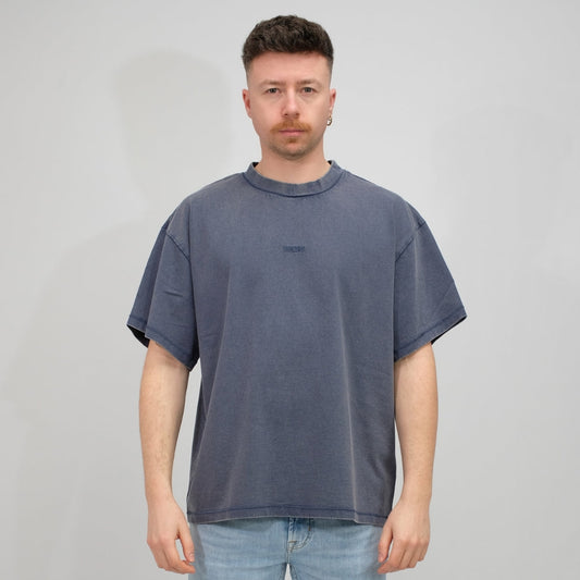 Won Hundred Staff Boxy Tee Washed Dark Denim - productfoto 1