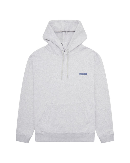 Woodbird WBPacs Balance Relaxed Fit Hoodie Snow Melange – productbeeld 1
