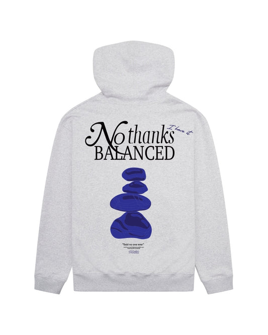 Woodbird WBPacs Balance Relaxed Fit Hoodie Snow Melange – productbeeld 2