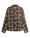 Woodbird WBJong Check Loose Fit Shirt Brown – productbeeld 1