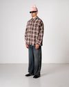 Woodbird WBJong Check Loose Fit Shirt Brown – productbeeld 4
