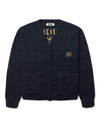 Woodbird Koon Zip Tiger Cardigan Navy - productfoto 2