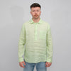 Xacus 417ML Linen Polo Shirt Green – productbeeld 1