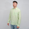 Xacus 417ML Linen Polo Shirt Green – productbeeld 2