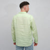 Xacus 417ML Linen Polo Shirt Green – productbeeld 3