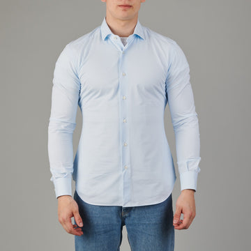 Xacus Active slim fit shirt Aqua Blue - productfoto 1
