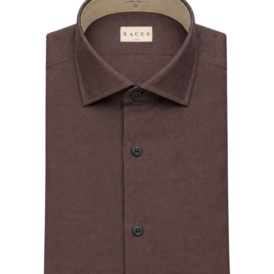 Xacus 748ML Tailor Fit katoen-lyocell hemd Bordeaux