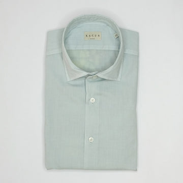 Xacus Water Green Poplin Shirt – vooraanzicht