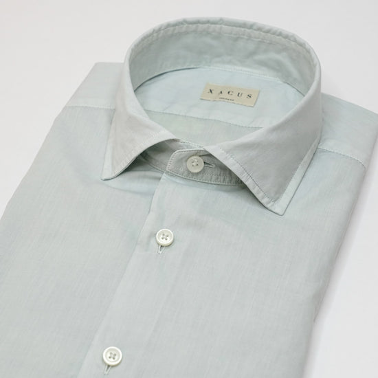 Xacus Water Green Poplin Shirt – productbeeld 2