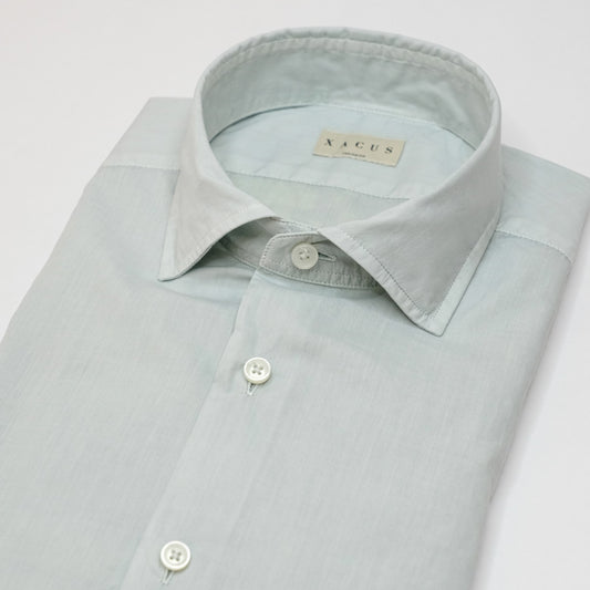 Xacus Water Green Poplin Shirt – productbeeld 2