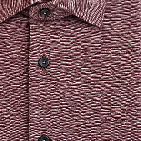 Xacus Active Shirt Marsala – detail van de fijne structuur met flanellook