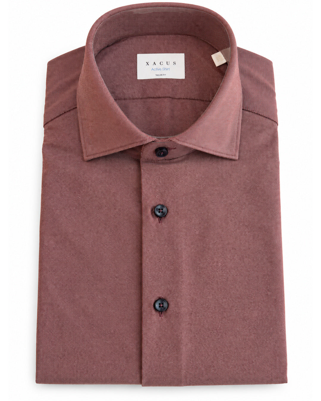Xacus Active Shirt Tailor Fit Marsala ACT558ML/31651 003 – vooraanzicht