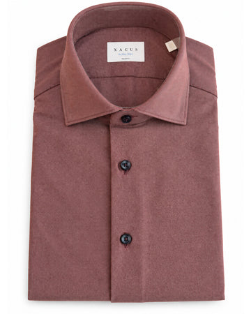 Xacus Active Shirt Tailor Fit Marsala ACT558ML/31651 003 – vooraanzicht