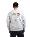 Light Grey Marl At Bat Sweater