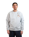 Light Grey Marl At Bat Sweater