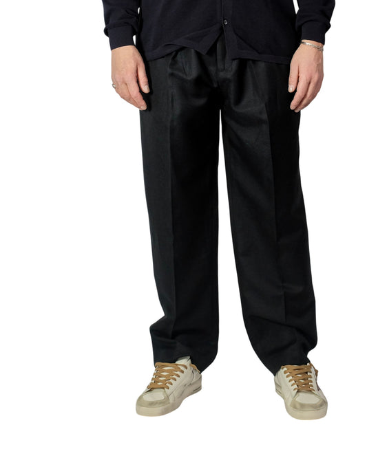 Nero Kai Wool Blend Baggy Fit Trousers