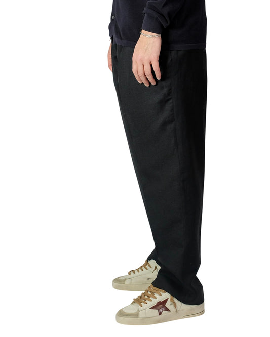 Nero Kai Wool Blend Baggy Fit Trousers