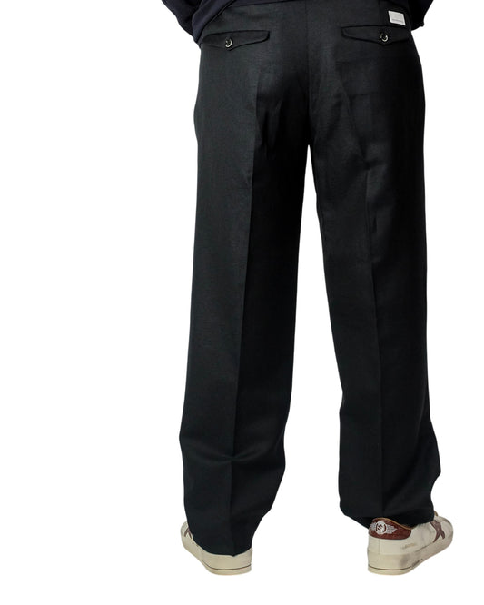 Nero Kai Wool Blend Baggy Fit Trousers