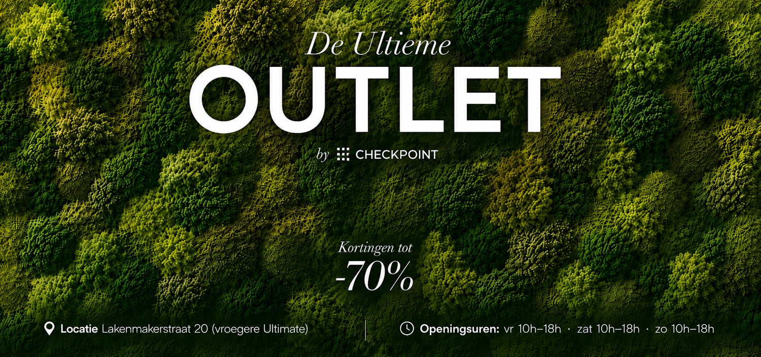 banner oùm de outlet van checkpoint bij Ultimate aan te kondigen