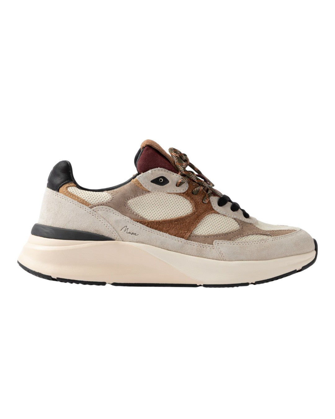 D.A.T.E. Musa Colored Ivory sneaker in zachte ivoor- en natuurtinten