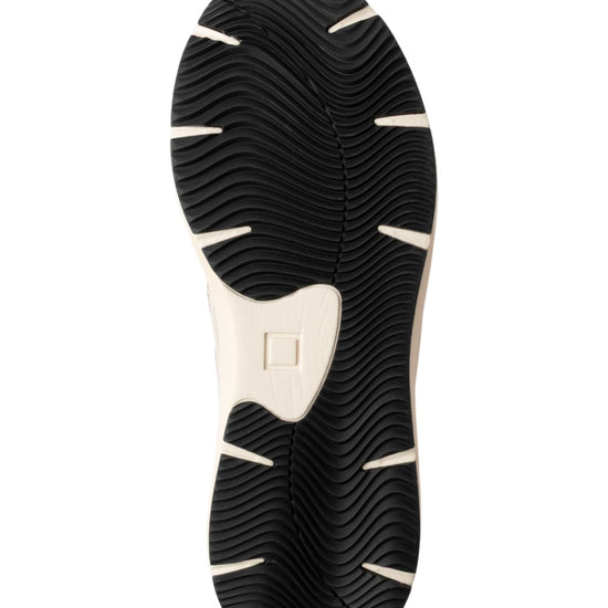Zijaanzicht van D.A.T.E. Musa Colored Ivory sneaker met sportief retro silhouet
