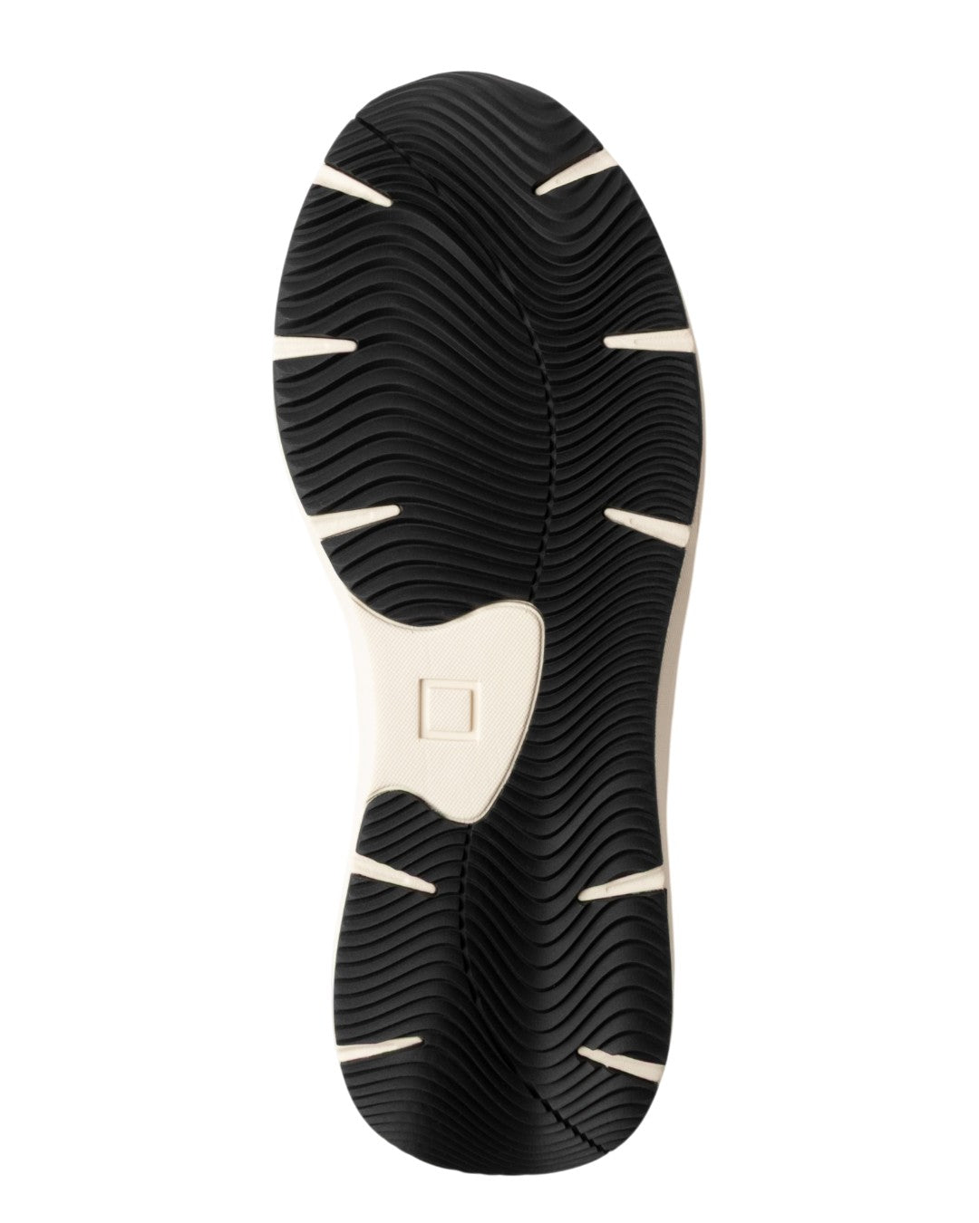 Zijaanzicht van D.A.T.E. Musa Hairy Blue sneaker met sportieve retro runner-look