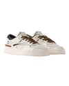 D.A.T.E. Torneo Colored White Anthracite sneaker met contrasterende donkere details