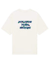 Drôle de Monsieur Vine Embroidered Slogan T-shirt in Off White bij Checkpoint Mol