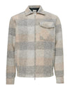 Genti Asher Wollen Ruitovershirt Lichtgrijs Beige – vooraanzicht | Checkpoint Mol