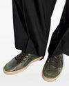 Golden Goose Ball Star Dark Green Black met zwarte ster en lived-in effect