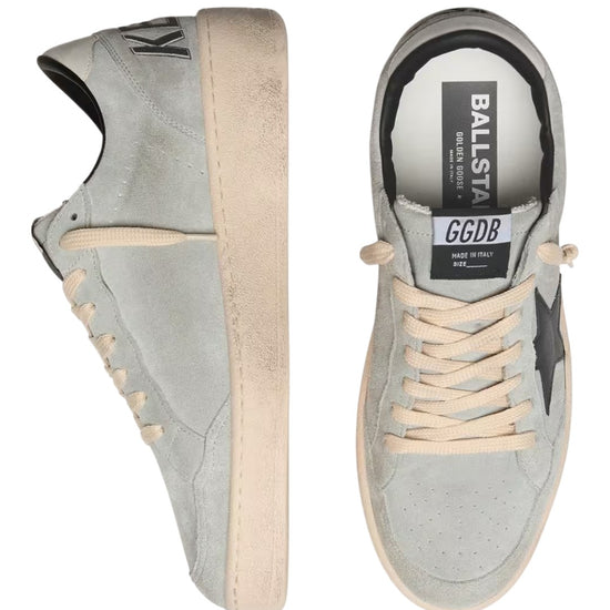 Achterkant van Golden Goose Ball Star Grey Black Cream heren sneaker