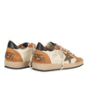 Golden Goose Ball Star herensneaker met suède ster en details in natuurlijke aardetinten
