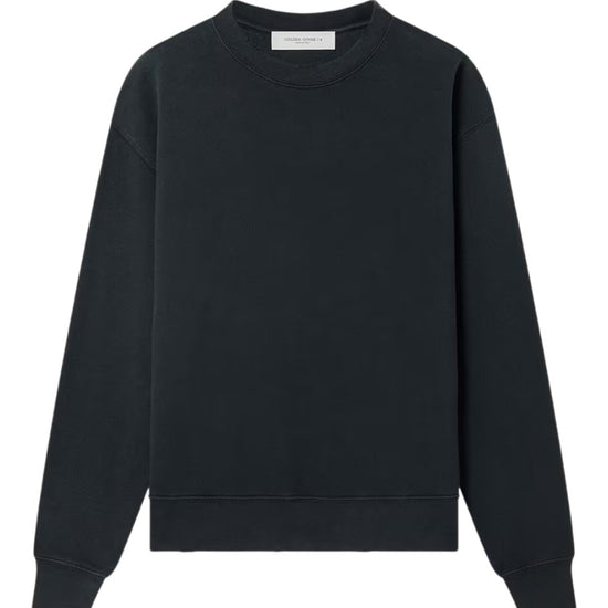 Detail van Golden Goose boxy sweatshirt met reversed logo op de rug