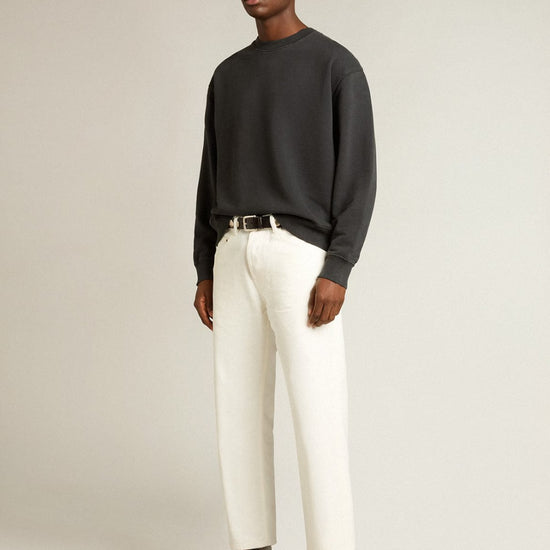 Golden Goose Jersey Capsule sweatshirt in gewassen zwart met doorleefde uitstraling