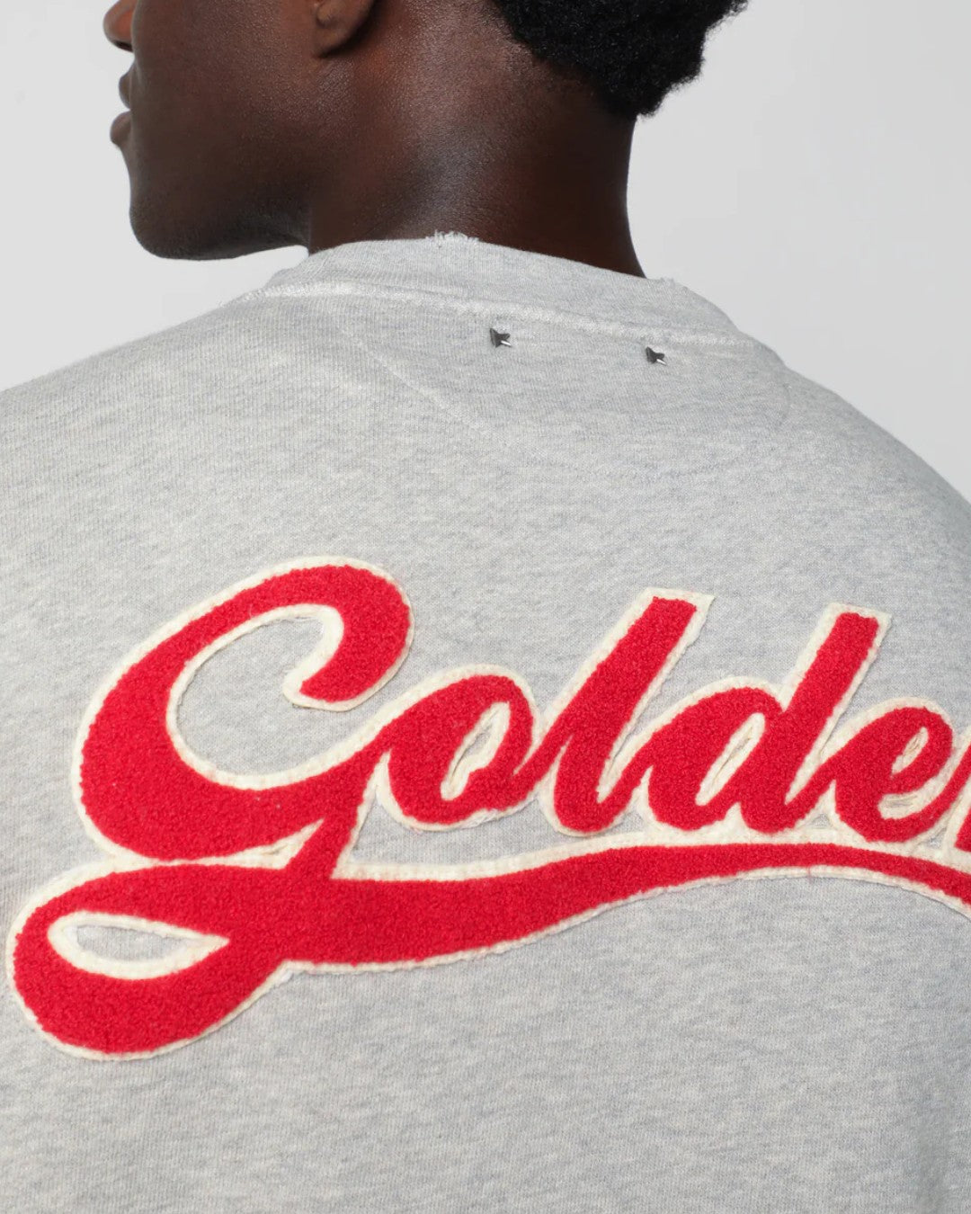 Golden Goose Journey sweatshirt in Grey Melange met oversized unisex pasvorm