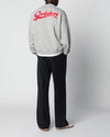 Detail van Golden Goose Journey sweatshirt met borduring en zilverkleurige metalen sterren
