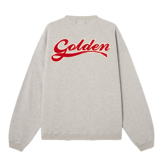 Golden Goose Journey unisex oversized sweatshirt in grijs melange katoen