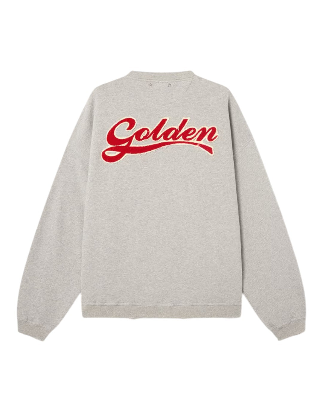 Golden Goose Journey unisex oversized sweatshirt in grijs melange katoen