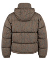 Drôle de Monsieur khaki puffer jacket achterkant