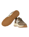 Detail van de lichte zool van de Hogan Hyperlight Sneakers Brown Beige Mesh