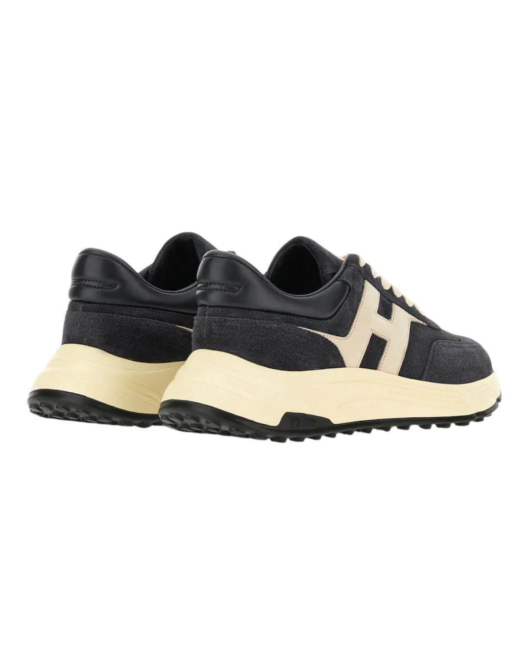 Detail van de veters en tong van de Hogan Hyperlight H563 Sneakers Blue